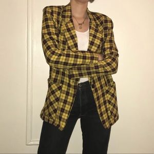 Vintage plaid blazer
